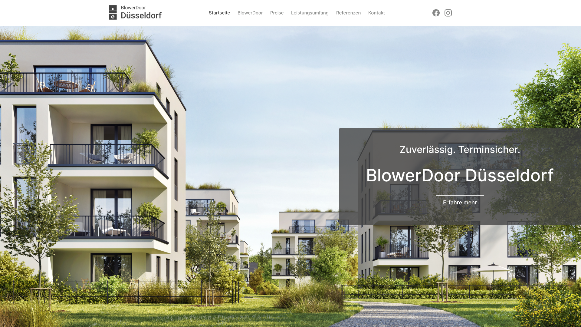 BlowerDoor Düsseldorf Website